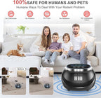 Mouse and Rodent Repellent Plug-in, Ultrasonic Pest Control Device for Mice, Squirrels, Bats, Roaches, Spiders, 2025 Upgraded Indoor Electronic Repeller, 4 Modes, Covers 1300 Sq.Ft, Easy for Home Use
