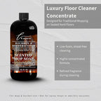 Lapew Bourbon & Butterscotch Scented Mop Soap - Luxury Floor Cleaner Concentrate for Mopping Tile, Laminate, Vinyl & Hardwood | Streak-Free, Low-Foam | 36 oz