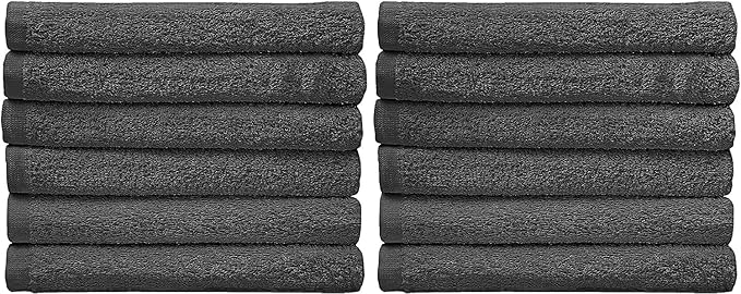Utopia Towels Kitchen Bar Mops Towels, Pack of 216-16 x 19 Inches, 100% Cotton Super Absorbent Grey, Multi-Purpose Cleaning Towels for Home and Kitchen Bars