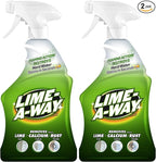 Lime-A-Way Bathroom Cleaner, 32 fl oz Bottle, Removes Lime Calcium Rust (Pack of 2)