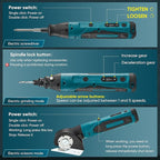 Saker 65-in-1 Mini Electric Screwdriver Set, DIY Tool Kit with 4V Cardboard Cutter & Rotary Tool, 2.5N.M, 2000mAh Battery, USB-C Charging, Ideal Tool for DIY Tasks and Light-Duty Home Repairs