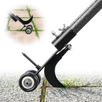 Crack Weeder Tool with Wheels 5.5FT Metal Crevice Weeding Tool with Adjustable Long Handle Saves Back & Knee Manual Weed Remover for Paver Deck Patio Driveway Sidewalk Garden
