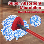 NEWE Mop Heads Replacements 2 Pack with Triangle Base for O-Cedar RinseClean 2 Tank System, Microfiber Spin Mops Replace Refills for Deep Cleaning All Floors