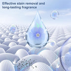 Laundry Detergent Sheets 200 Sheets, Fragrance-Free, Eco-Friendly, Plastic-Free, Hypoallergenic, Liquidless Washing Supplies for Dorm Travel Camping, 200 Loads