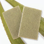 Full Circle Heavy Duty Scrubber Sponge – Robust Agave Leaf & Plastic-Free Cellulose – Dual-Sided Dish Sponge for Cast Iron, Grill Grates & Oven Racks, 2 Pack