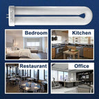 Bug Zapper Replacement Light Bulb 15 Watt, U Shapped Insect Attracting Trap Bulb FUL15-BL 7.7 Inches, 6 Pack