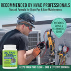 AC PAN TABS – 200 AC Drain Line Cleaner Tablets for HVAC & Air Conditioner Condensate Pan Preventive Maintenance, Water-Soluble, No-Residue & Prevents Overflow