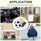 Knixmax Versatile Deodorizer Balls for Shoes Gym Bags Home Freshener for Closets Lockers Odor Eater Eliminate Unpleasant Scent Fresh Linen Soccer