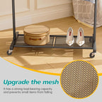SINGAYE Clothes Rack Garment Coat ：Drying Clothing Racks Metal Freestanding for Hanging Clothes Portable Closet for Laundry Bedroom Black