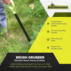 Brush Grubber BG-14 Handy Grubber Xtended Reach Grabber Claw with Large D Grip Handle and Non Slip Pads on Teeth for Gripping Weeds, Shrubs, and Trees