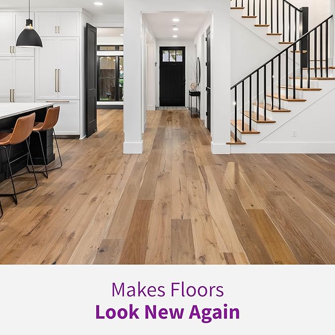 Rejuvenate Professional Wood Floor Restorer Fills Scratches, Shines And Protects Wood Flooring For A High Gloss Shine, 32 Ounces