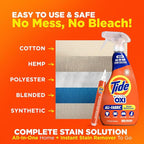 MADE BY NEHEMIAH Tide Rescue Laundry Stain Remover Spray with Oxi + Travel Size Tide To Go Pen, Spot Remover for Clothes, Fabric, Upholstery, Carpet, Grease & More Tough Stains- 22 Fl Oz + 1 Stain Pen