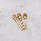 3Pcs Hot Glue Gun Nozzles 3 Size 70 mm Copper Glue Gun Nozzle with Wrench Assortment Kit for Home Repairs DIY Craft Projects Brass