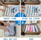 HIBAG Vacuum Storage Bags, 30-Pack Space Saver Vacuum Storage Bags, Vacuum Seal Bags for Clothing, Clothes, Comforters and Blankets (30C)