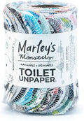 Marley's Monsters Toilet UNpaper - 24 count roll, Reusable Toilet Paper - Absorbent Bidet Cloth Wipes (Surprise Print)