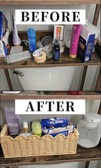 Toilet Paper Storage Basket for the Top of the Toilet Tank – A Decorative and Functional Organizer Toilet Basket Tank Topper, Ideal for Bathrooms, Living Rooms, or Bedroom Countertops