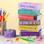 6 Pieces Book Kitchen Sponges Novels Sponges Fun Non-Scratch Scrub for Washing Dishes Pots Pans and Household Cleaning Supplies for Kitchen Dishes Furniture Gifts (6, Book-2)