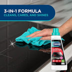 Carbona Ceramic Cooktop Cleaner | Grease & Burnt-On Food Remover | Non-Abrasive Formula | 16.8 Fl Oz, 3 Pack