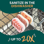 Scotch-Brite Harvest Pop Up Kitchen Sponges, Unique Compressed Kitchen Sponge for Cleaning Gently, Autumn Pattern Dish Sponge that Expands in Water, 3 Scrubbing Sponges