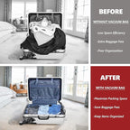 Vacuum Bags for Travel with Rechargeable Pump, 14 Combo (4L/4M/6S) Compression Packing Seal Bags for Luggage Suitcase, Space Saver for Clothing and Clothes Storage Travel
