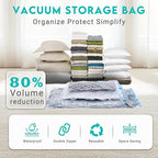 10 Pack Large Space Saver Vacuum Storage Bags Large Seal Bags for Bedding Comforters Blankets Bedding Pillows Luggage with Hand Pump