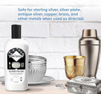 Tarni-Sheild Silver Polish - Clean, Polish, and Protect Against Tarnish - 8 Ounces – Safely Cleans Silver, Copper, Brass, and Other Metals in Just One Application - 6 Pack