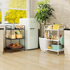 HDANI Storage Shelves, 3-Tier Metal Storage Rack with Shelf,Shelf Organizer,Garage Standing Shelving Unit for Laundry,Bathroom,Kitchen,Pantry,Closet,23.6''W X 13.8''D X 36.2 H'',White