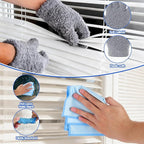 XANGNIER Window Blind Cleaner Duster Tool Set,Blind Cleaning Tools,Washable Multi-Surface Dusting Kit for Wood Blind,Venetian Blinds,Vinyl Blinds,AC Vents,Car Vents,Air Condition,Shutter& Fans