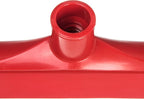SPARTA 24" Floor Squeegee Replacement Head, Seamless Rubber with Rust-Free Plastic Frame for HACCP Compliance, Heavy-Duty Industrial Use, Thermoplastic Rubber, 24 Inches, Red