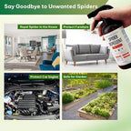 Kate's Home & Garden Spider Repellent Indoor. All Natural Peppermint Oil Spray for Spiders & Outdoor (16oz, Non Toxic Pesticide & Insecticide, Pet Safe)