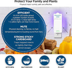 Fly Traps Indoors(1 Device+5 Refills), Gnat Traps for House Indoor, 3-in-1 UV/Blue/Yellow Light Plug-in Flying Insect Catcher Bug Zapper, Fruit Fly Killer, NAT Killer, Get Rid of Gnat Infestation