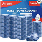 Vacplus Toilet Cleaner Tablets 30 Pack, Automatic Bowl & Tank Cleaner, Septic Safe, Powerful Cleaning, Prevent Stains & Deodorize