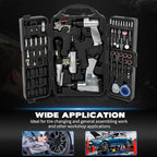71-Piece Air Tool Kit, 1/2" Impact Wrench, 150mm Hammer, 1/4" Die Grinder, Ratchet Wrench, Air Compressor Tools with Full Accessories for Mechanics