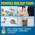 CLR Brands® Clog Preventer Clear Pipes and Drains Monthly Drain Build Up Remover, Helps Degrade Sources of Clogs to Keep Drains Flowing Smoothly, Safe on All Pipes and Drains - 80 Ounce Bottle
