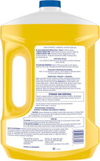 Mr. Clean Antibacterial All Purpose Cleaner, Floor Cleaner for Mopping Home, Bathroom, & Kitchen, Cleaning Liquid for Mop & Bucket, Cleaning Supplies, Multi-Surface Dilutable, Lemon, 99oz