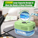 3BAR Steam Cleaner, 2200W Handheld Steam Cleaner whit 8 Accessories for Home Use, Fast Heat-Up in 12s, 1.2L Water Tank, Car-Portable Handheld Steamer for Cleaning Kitchen, Bathroom, Grout, Car
