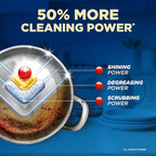 Finish Ultimate Quantum Dishwasher Pods, New & Improved Formula, Dishwasher Detergent Dish Soap, Removes Burnt-On & Dried-On Stain, Degreasing & Scrubbing Power, Lemon Scent, 38 Count