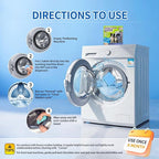 Ultra-Powerful Washing Machine Cleaner Tablets-24 Packs, Deep Cleaning Tablets for Front Loader,Top Load & HE Washers,Formulated for Pet Owners,1 Year Supply