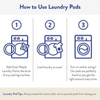The Clean People Laundry Detergent Pods - Hypoallergenic Laundry Pods - Ultra Concentrated, Recyclable Packaging, Stain Fighting - Lavender, 192 Pack