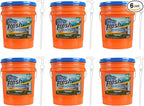 Ultra Fresh 6X Platinum 5 Gallon Laundry Detergent Liquid for All Machine Types with Easy Dispensing Pump, Up to 640 Loads, Original Blue (6 Pack)