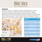 Rolite Midas Touch Metal Polishing Cream 2 Pack 4.5 Oz Each for Silver Gold Brass Copper Chrome Non-toxic Jewelry Restoration