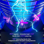 Bug Zapper Outdoor & Indoor Cordless Mosquito Zappers with Rechargeable 4800mAh Battery & Camping Light Electric Fly Trap for Patio, Kitchen, Backyard and Garden Portable Gnat Killer
