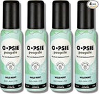 OOPSIE POOPSIE - Wild Mint - Before & After You Go Toilet Spray 2oz - Portable Odor Eliminator - 4 Pack