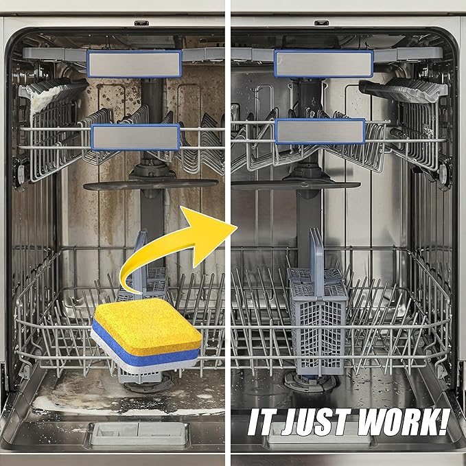 Washing Machine Cleaner Tablets Top Load 28 Pack & Dishwasher Cleaner Deodorizer Descaler Tablets 28 Pack Bundle - 1 Plus Year Supply - Septic Safe Eco Friendly Formula