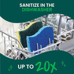 Scotch-Brite Zero Scratch Scrub Sponge, Non-Scratch Sponge, 12 Kitchen Sponges for Cleaning Around Home, Bathroom & More, Effective + Gentle Dish Scrubber, Best for Nonstick Pots and Pans