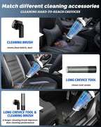 Handheld Vacuum Cordless, Brushless Car Vacuum Cleaner with 12000PA Powerful Suction, 2 Suction Modes Mini Hand Vacuum, Dry & Wet, Portable Vacuum for Car Pet Hair, Home, Office, Keyboards
