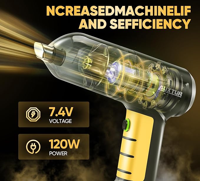 Handheld Car Vacuum Cleaner 3 in 1 High Power|15000PA Brushless Motor|Super Suction Portable Vacuum with Super Endurance for Car and Home