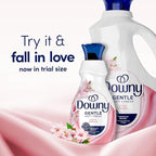 Downy Gentle Soft + Fresh Fabric Softener Liquid, Cherry Blossom Scent, 93 FL OZ, 138 loads, Liquid Fabric Softener Designed to be Gentle on Skin