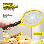 ZAP IT! Electric Fly Swatter Racket - 3,500 Volt Bug Zapper Racket - Battery-Powered Fly Zapper and Mosquito Racquet Zappers with AA Batteries Included - Lightweight and Compact for Indoors or Outdoor