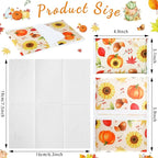 24 Packs Travel Size Tissue Pocket Slim Pack Facial 3 Ply Wallet Size Pocket Tissues for Travel Wedding Party Favors, 6 Styles(Leaf)